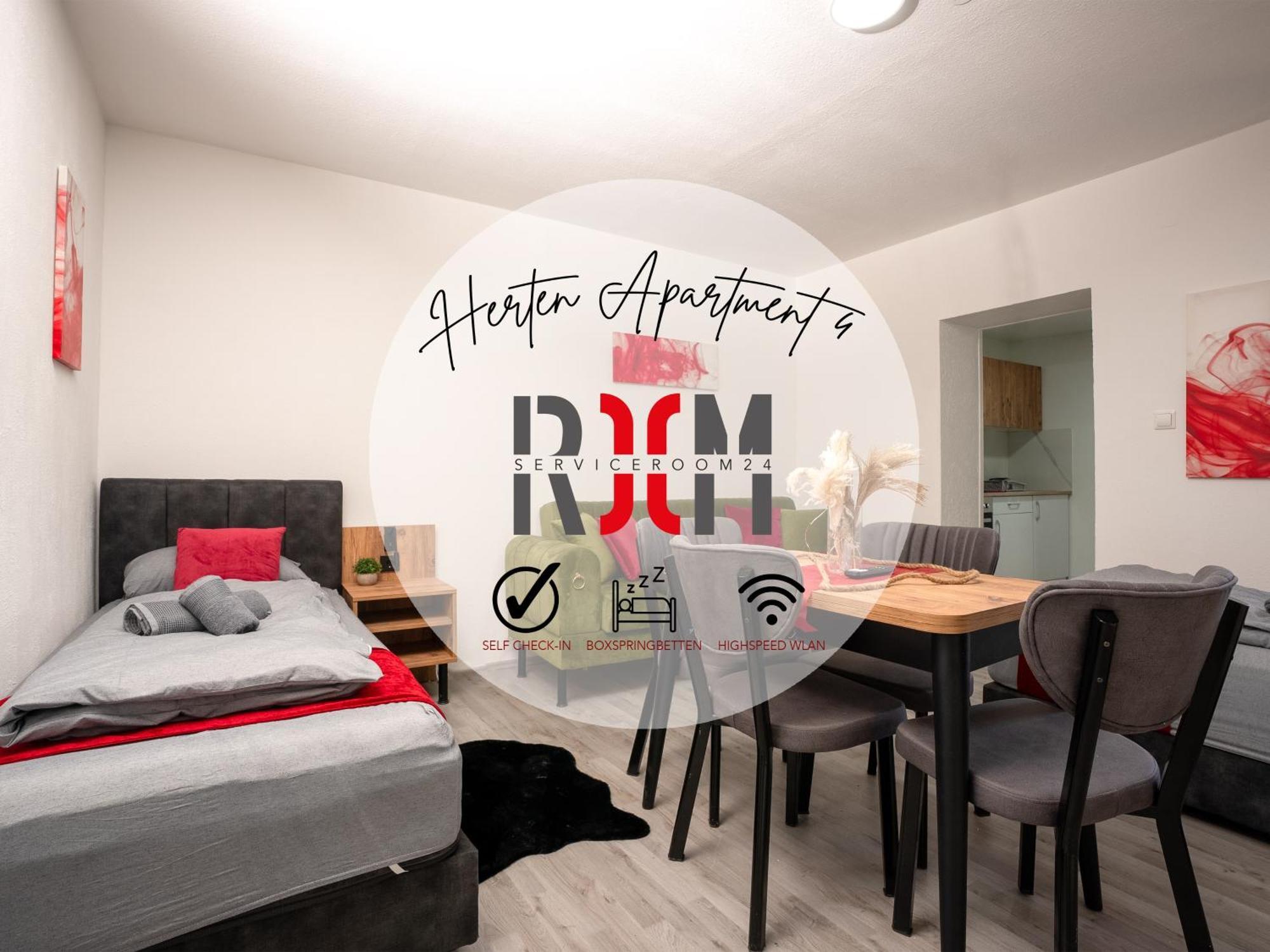 Serviceroom24 - Apartment 4 In Herten Wlan - Smart-Tv - 24-7 Check-In Und Kueche Dış mekan fotoğraf